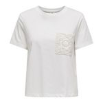 JACQUELINE DE YONG T shirt  Femme JDY Selma. Coloris disponibles : Blanc