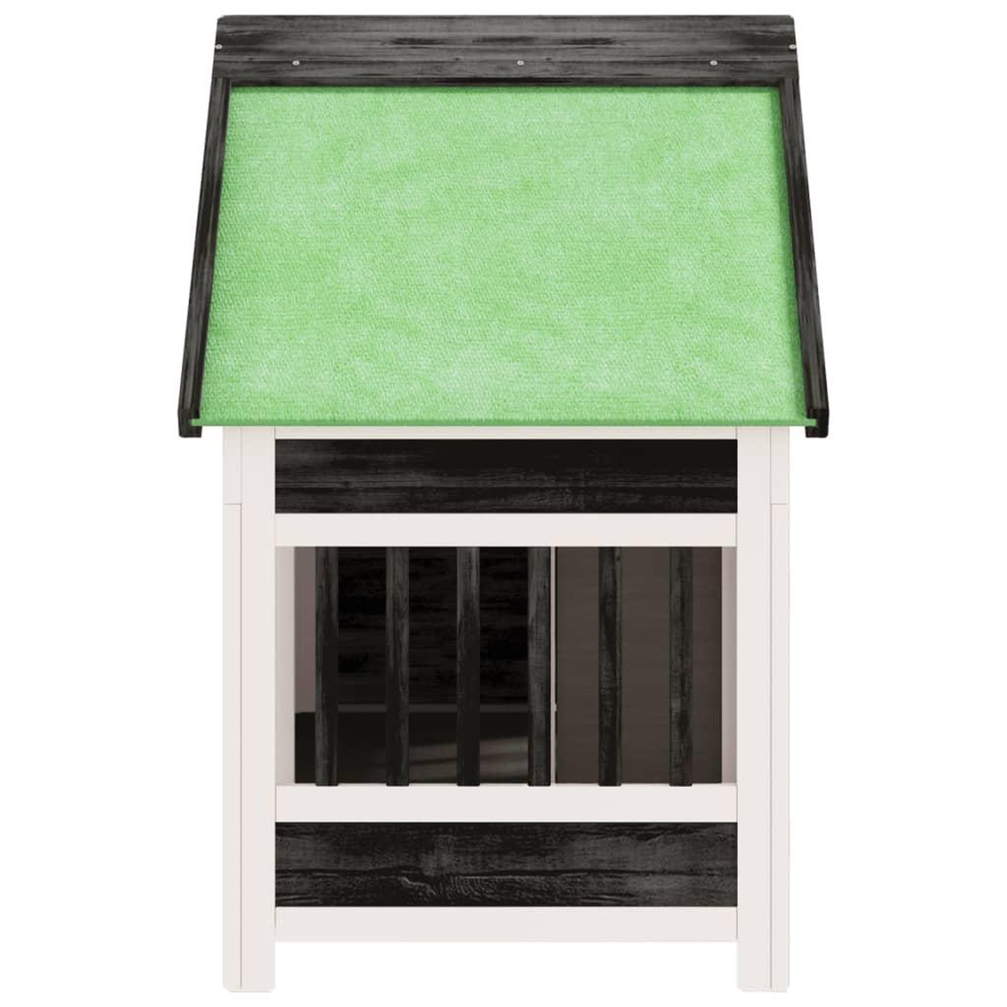 Voir la diapositive 5 : VIDAXL Chenil gris 96x60,5x87 cm bois de pin solide