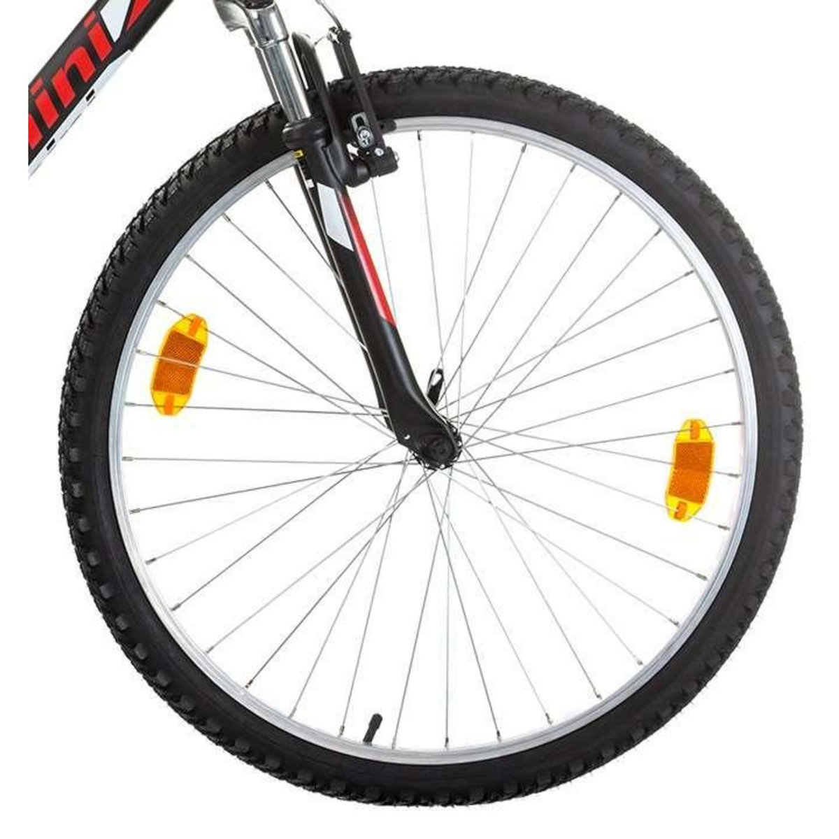 BACHINI Vélo VTT 26'' Tout Suspendu équipé de 18 Vitesses avec transmission Shimano & Freins V-Brake Alu.
