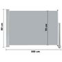 Voir la diapositive 6 : VIDAXL Auvent lateral retractable de patio 80x300 cm Gris