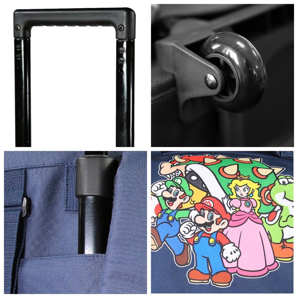 Bagtrotter Cartable à roulettes Super Mario 38 cm école primaire – bagtrotter