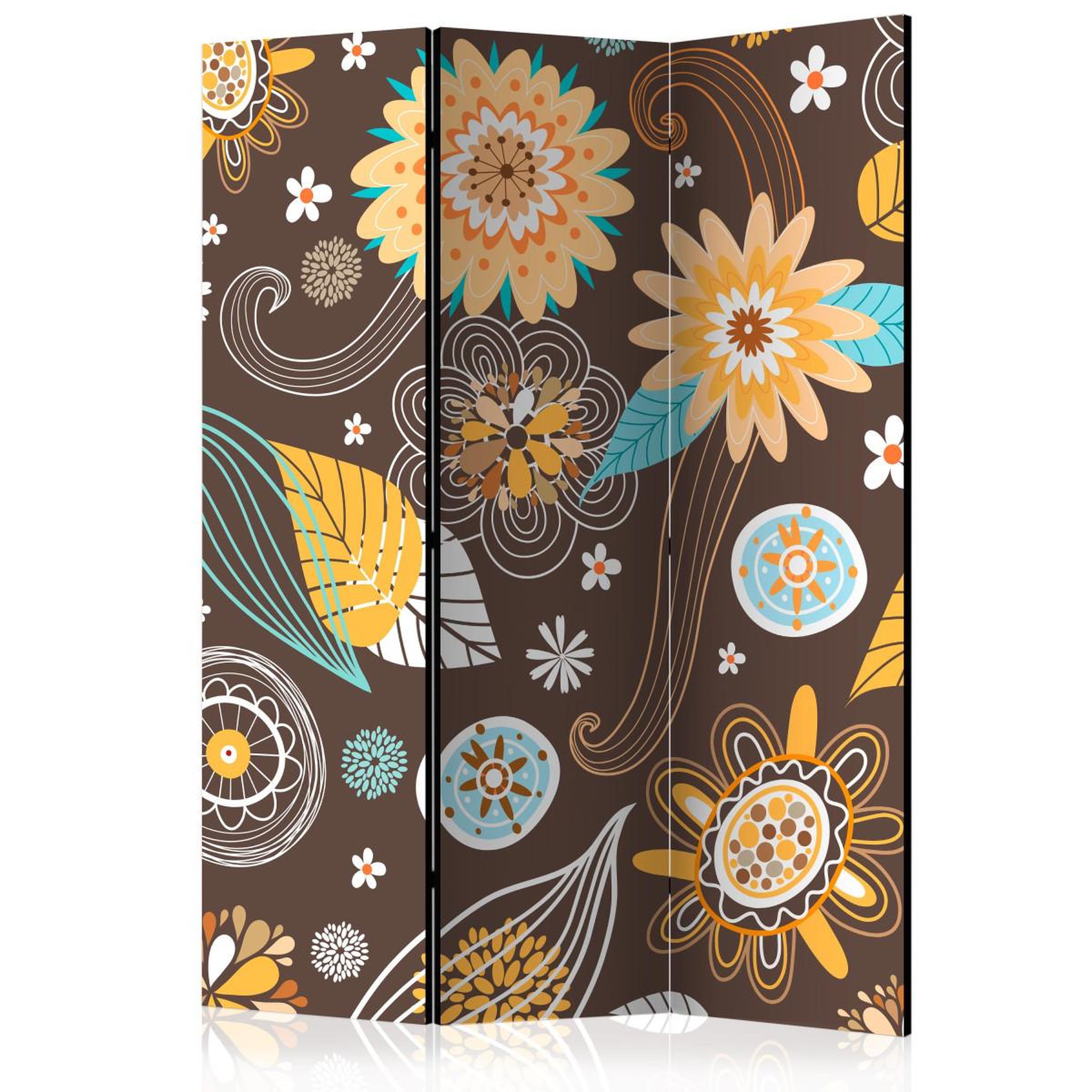 Paris Prix Paravent 3 volets  transparent flowers  135x172cm