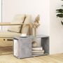 Voir la diapositive 3 : VIDAXL Meuble TV Gris beton 60x24x32 cm Bois d'ingenierie