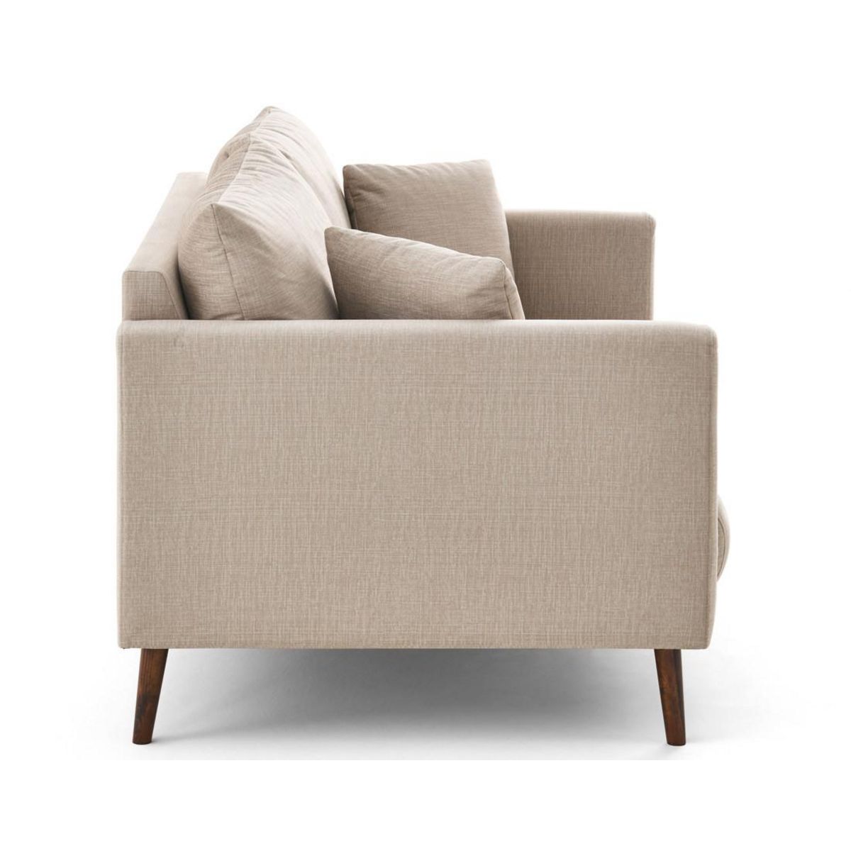 LISA DESIGN Ostrava - canapé droit 2 places en velours pieds en bois