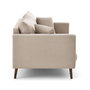 Voir la diapositive 5 : LISA DESIGN Ostrava - canapé droit 2 places en velours pieds en bois