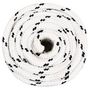 Voir la diapositive 2 : VIDAXL Corde de bateau tresse Blanc 20 mmx100 m Polyester