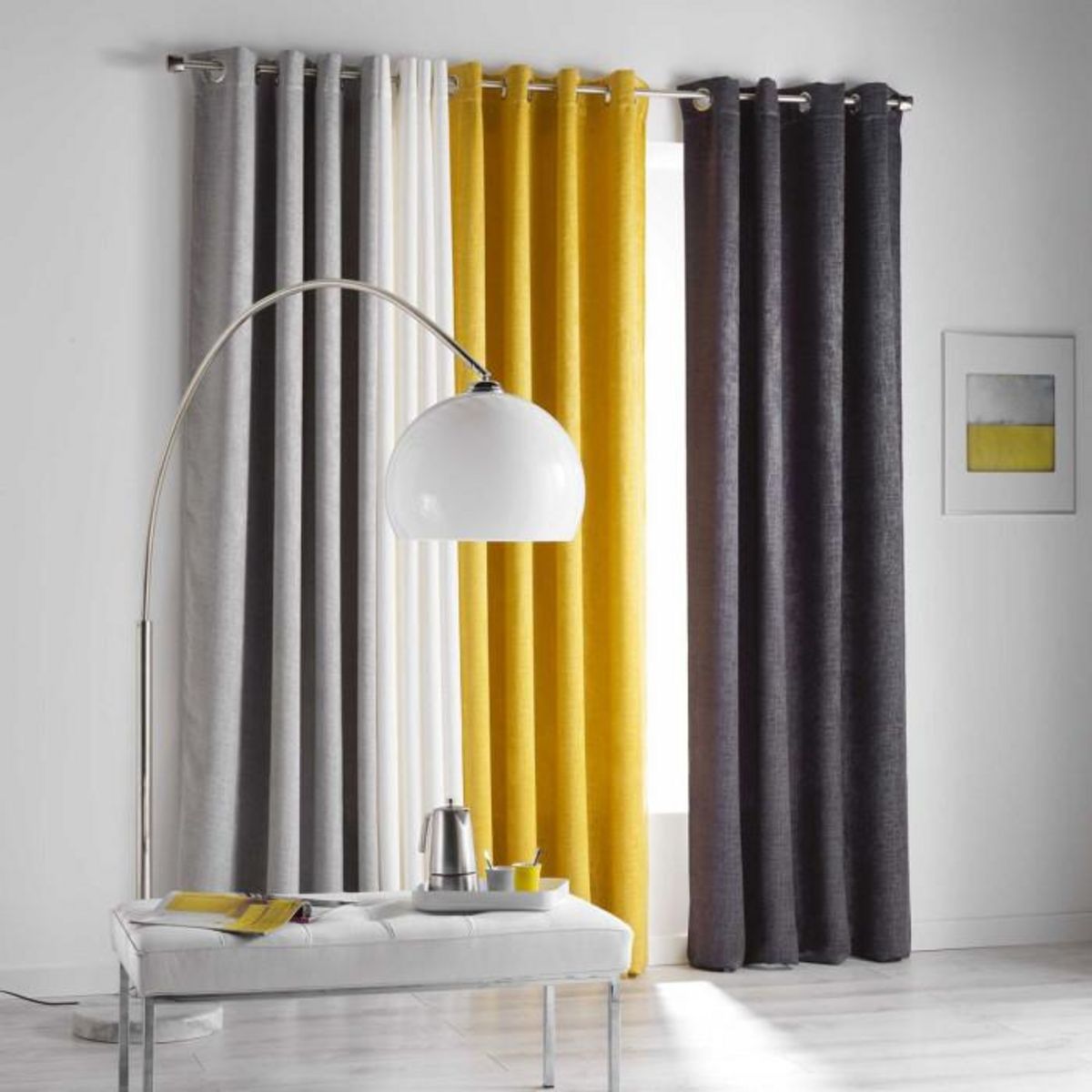 Paris Prix Rideau Occultant  Opacia  140x240cm Jaune