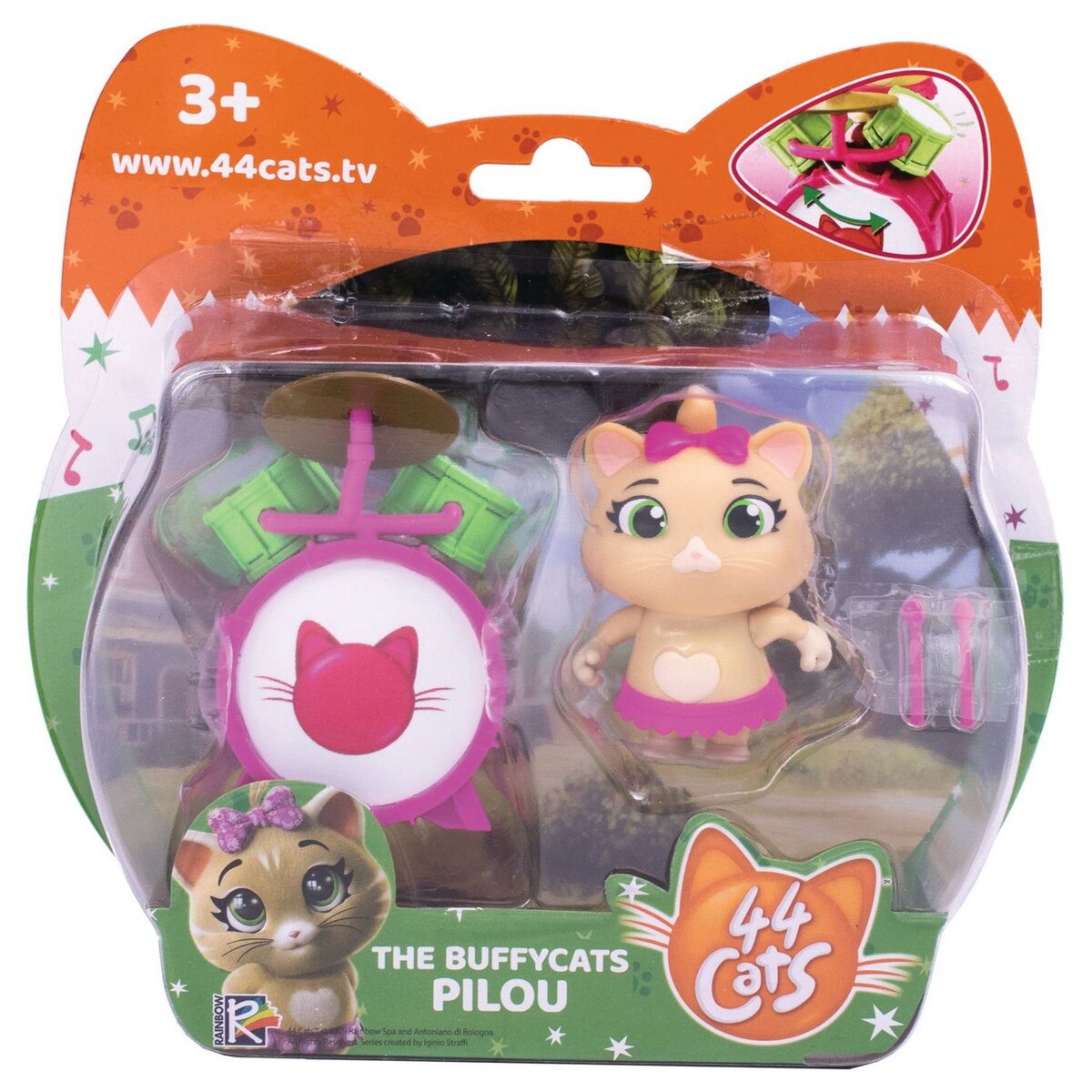 SMOBY Figurine Pilou et sa batterie 44 Chats