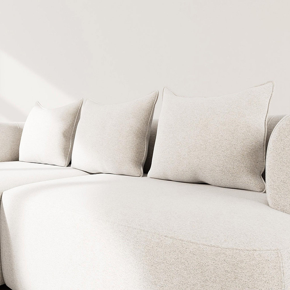 LISA DESIGN Angela - canapé d'angle gauche 4 places en velours texturé