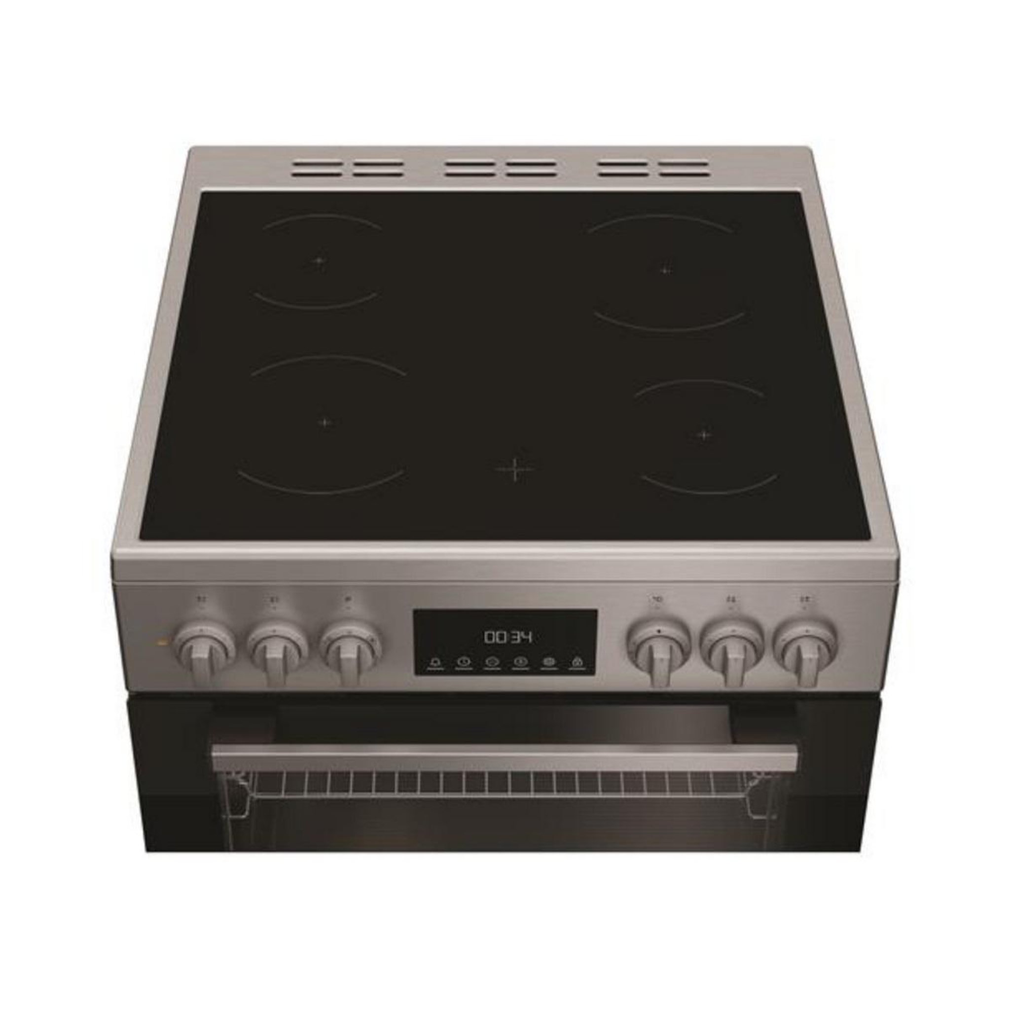 Voir la diapositive 4 : Indesit Cuisinière vitrocéramique 72l 3 feux - I6V5LCX