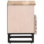 Voir la diapositive 4 : VIDAXL Table de chevet 40x34x46 cm bois de manguier massif blanchi