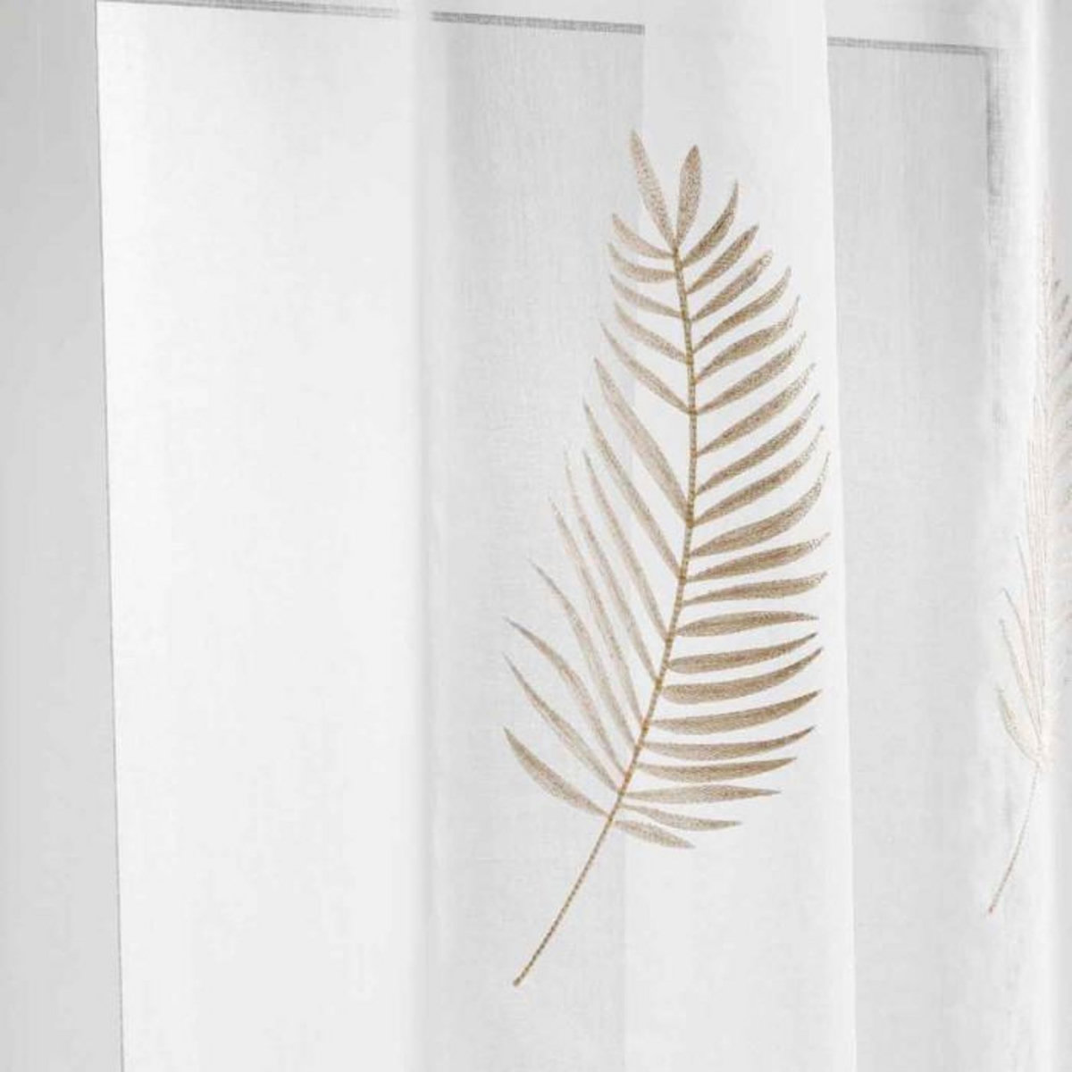 Paris Prix Rideau Voilage à Œillets  Palmeor  140x240cm Or