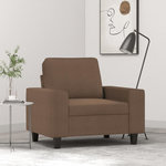 VIDAXL Fauteuil Marron 60 cm Tissu