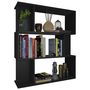 Voir la diapositive 3 : VIDAXL Bibliotheque/Cloison Noir 80x24x96 cm cm Bois d'ingenierie