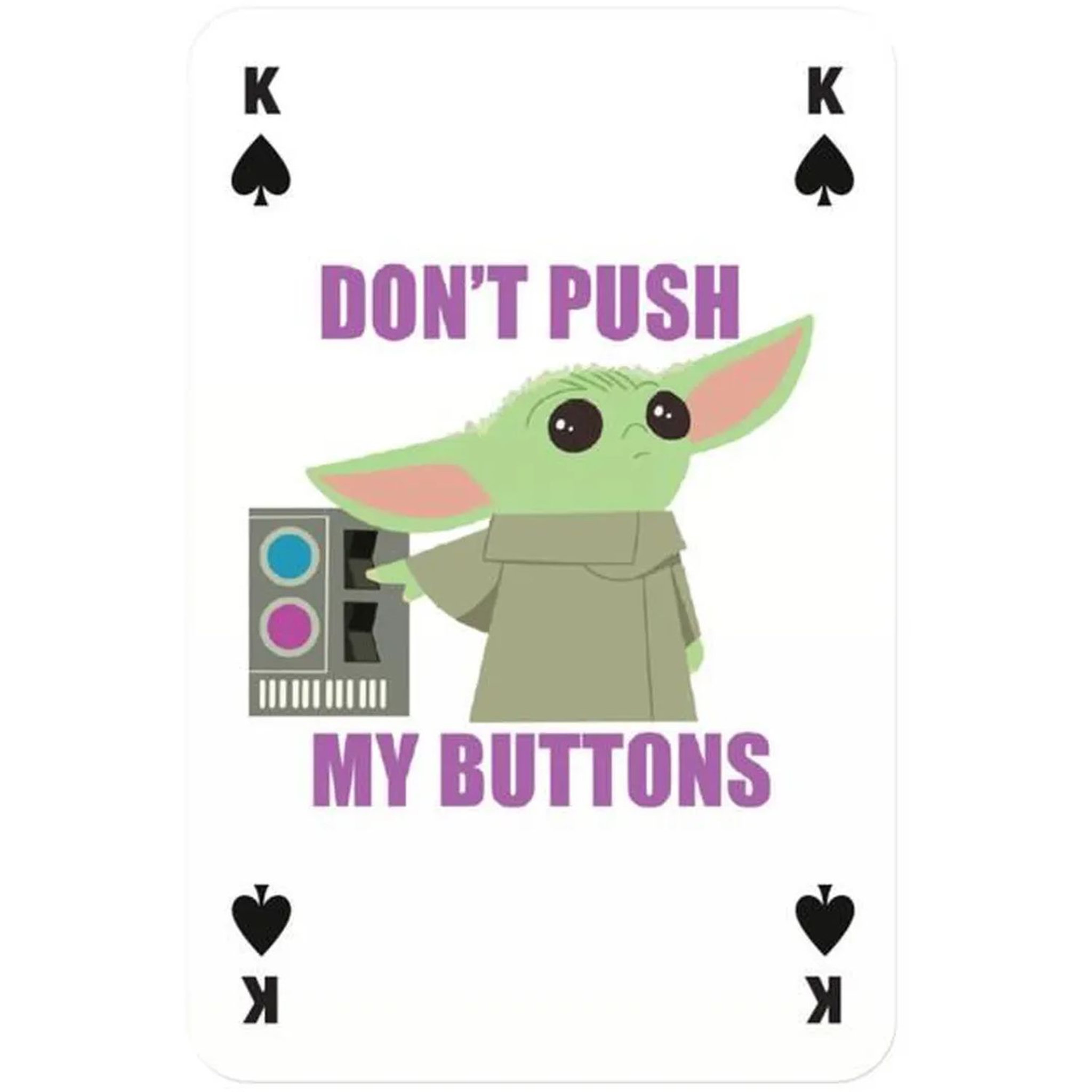 Voir la diapositive 3 :  WINNING MOVES Jeu de 54 cartes Grugu The Mandalorian 