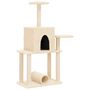 Voir la diapositive 2 : VIDAXL Arbre a chat avec griffoirs en sisal creme 122 cm