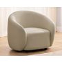 Voir la diapositive 4 : LISA DESIGN Flore - fauteuil en tissu bouclette