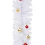Voir la diapositive 5 : VIDAXL Guirlande de Noël decoree avec boules Blanc 5 m