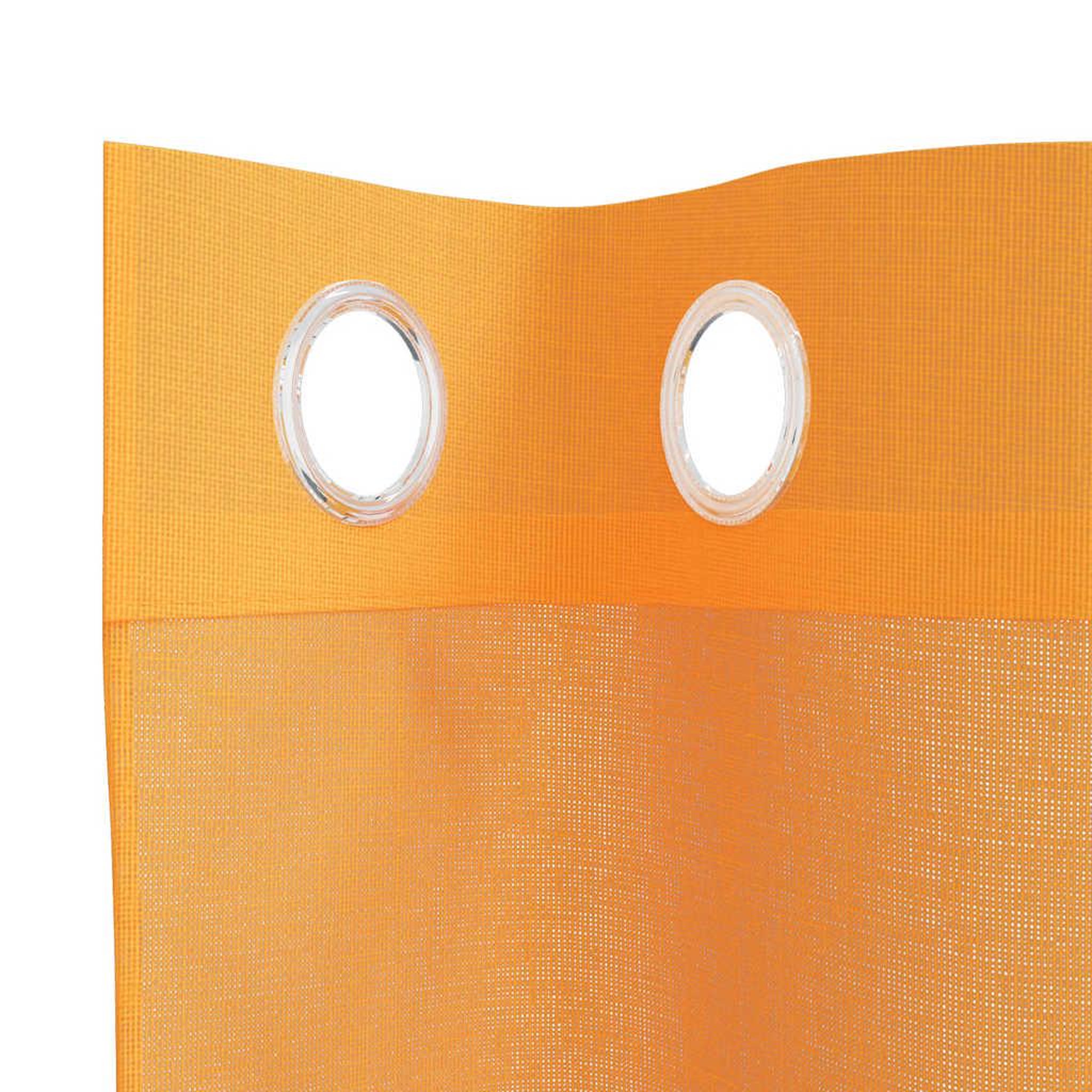 Voir la diapositive 5 : VIDAXL Rideaux en voile avec œillets 2 pcs orange 140x140 cm