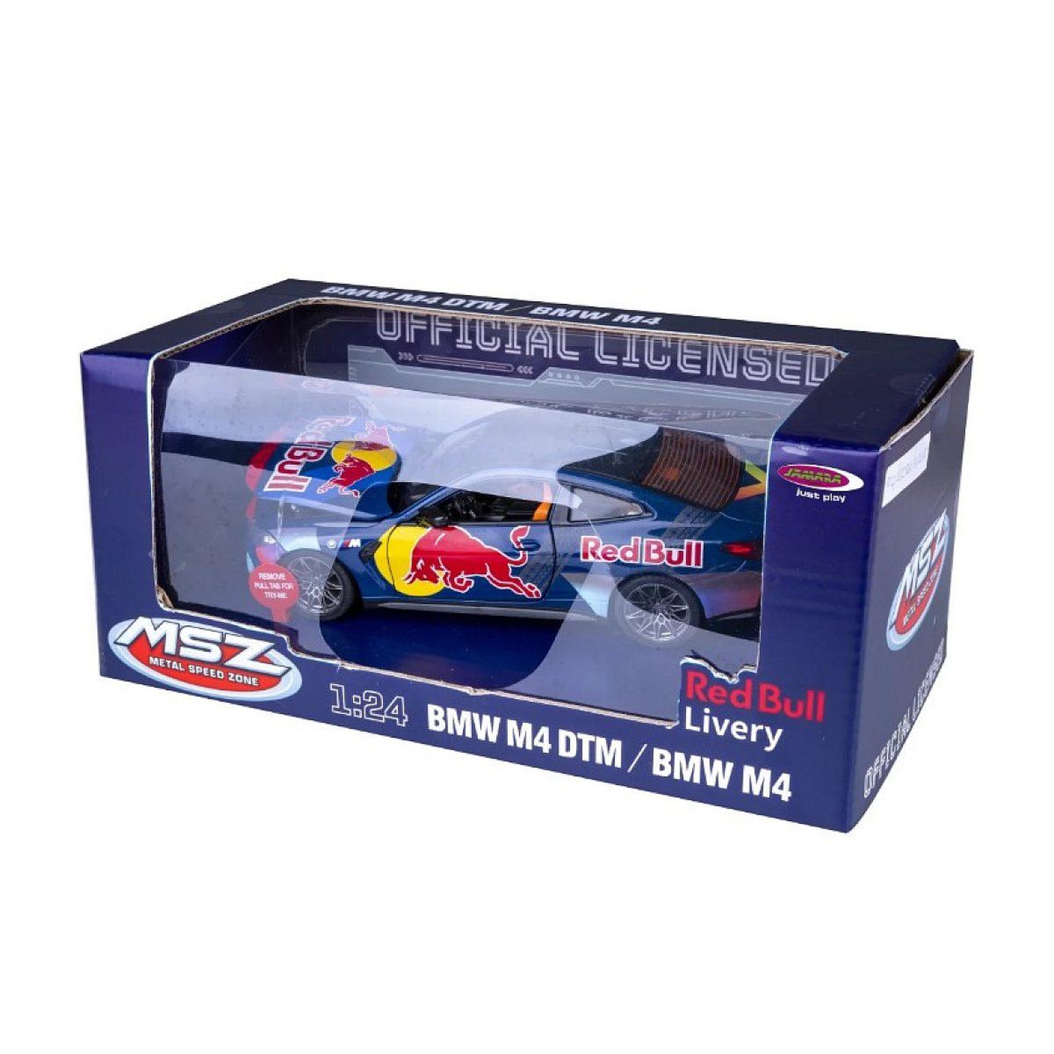 Voir la diapositive 3 : Jamara Bmw m4 miniature 1:24 bleue avec piles