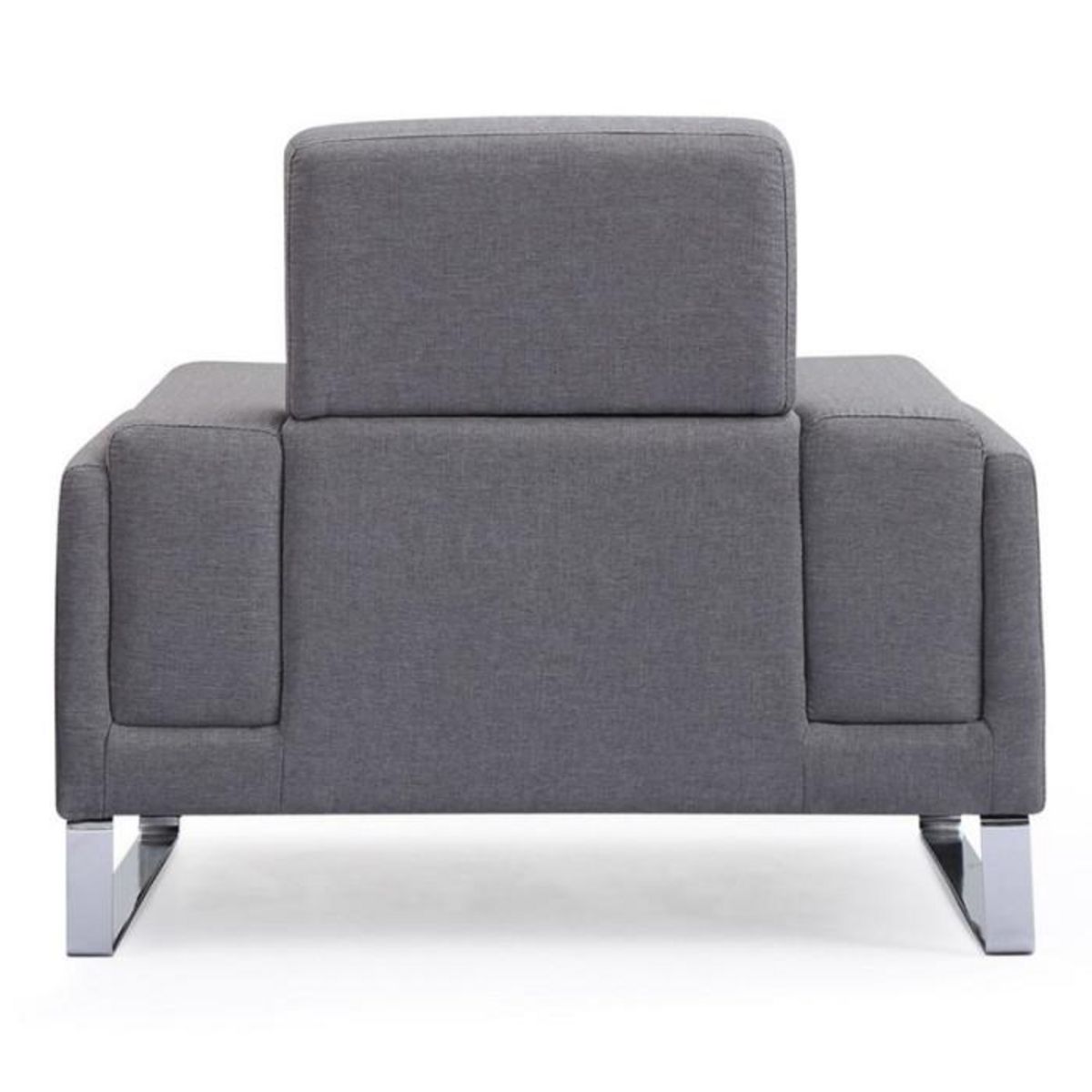 Paris Prix Fauteuil en Tissu  Ezekiel  104cm Gris Clair