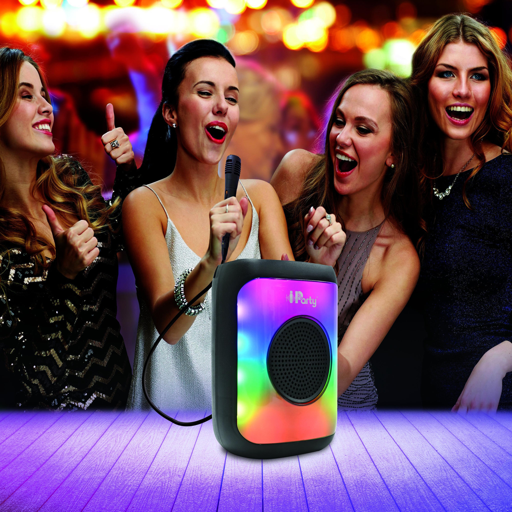 Voir la diapositive 4 : Lexibook Petite Enceinte Bluetooth® lumineuse effet flammes multicolores avec micro