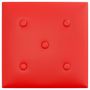 Voir la diapositive 5 : VIDAXL Panneaux muraux 12 pcs Rouge 30x30 cm Similicuir 1,08 m²