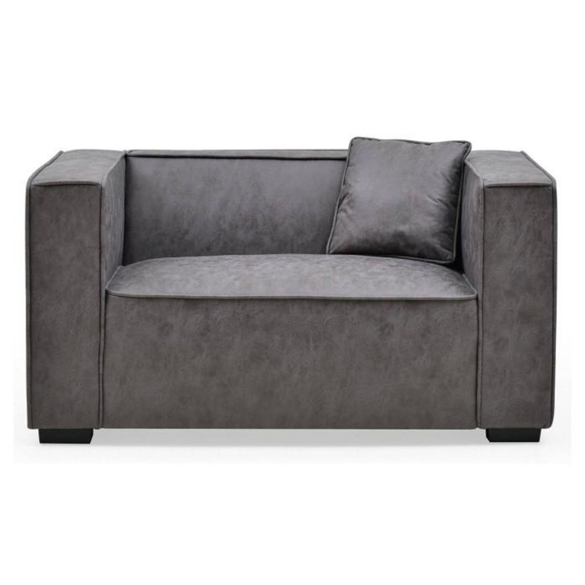 Paris Prix Fauteuil Large en Tissu  Brock  146cm Gris