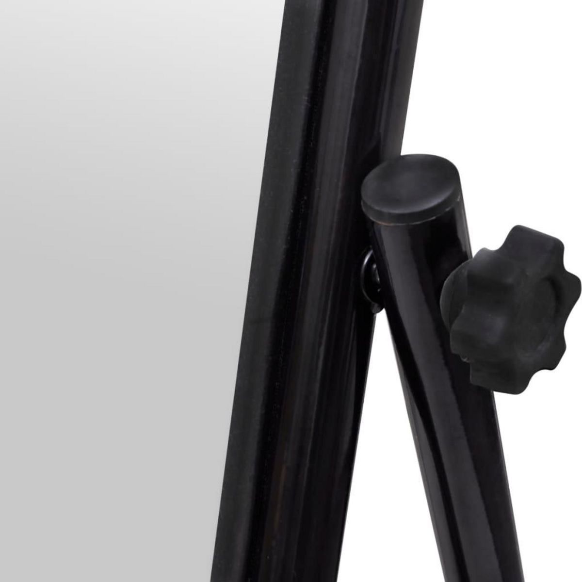 VIDAXL Miroir autoportant rectangulaire pleine longueur Noir