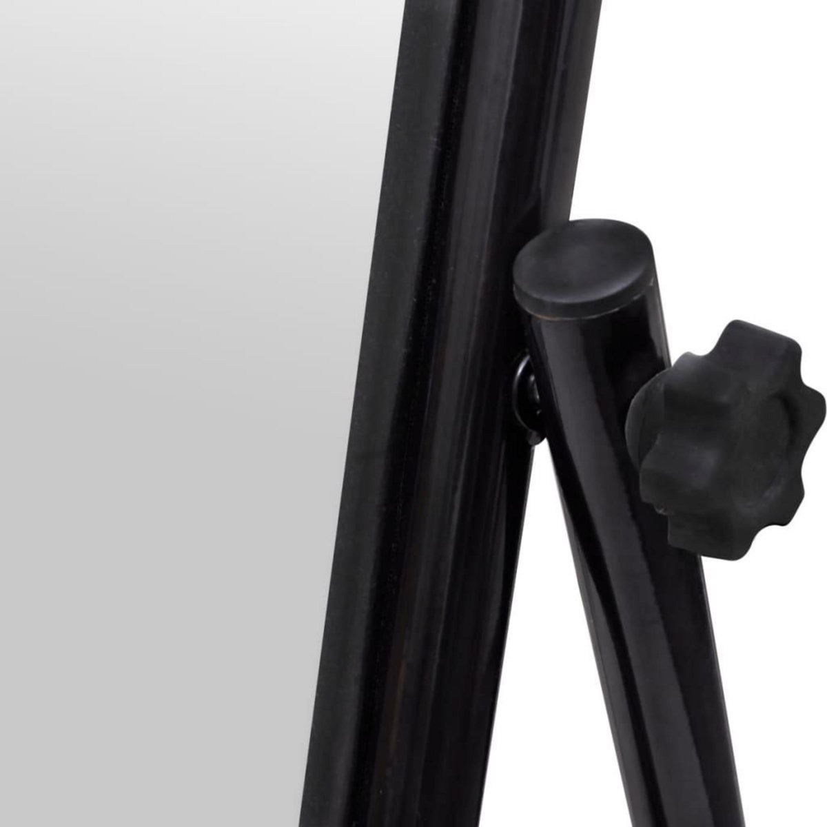 VIDAXL Miroir autoportant rectangulaire pleine longueur Noir