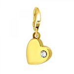 SC CRYSTAL Charm Coeur SC Crystal orné de Cristaux scintillants