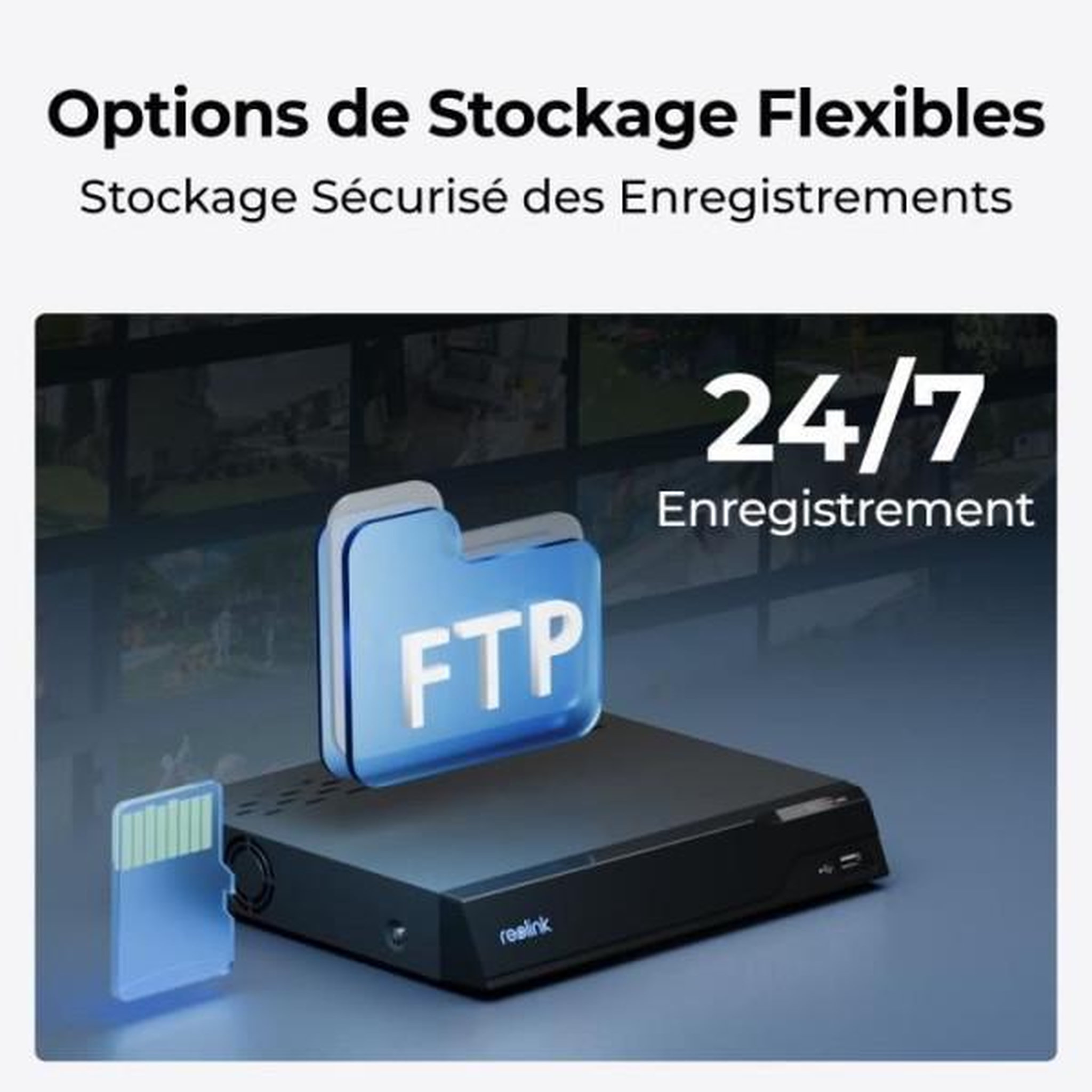 Voir la diapositive 6 : REOLINK Caméra de surveillance w320 blanche
