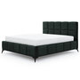 Voir la diapositive 2 : BEST MOBILIER Millie - lit coffre - 180x200 cm - sommier inclus - en velours