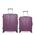 AMERICAN TRAVEL AMERICAN TRAVEL - Lot de 2 - Valise grand format et valise weekend SPRINGFIELD. Coloris disponibles : Noir, Beige, Gris, Bleu, Rose