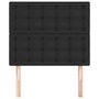 Voir la diapositive 3 : VIDAXL Tetes de lit 2 pcs Noir 100x5x78/88 cm Similicuir