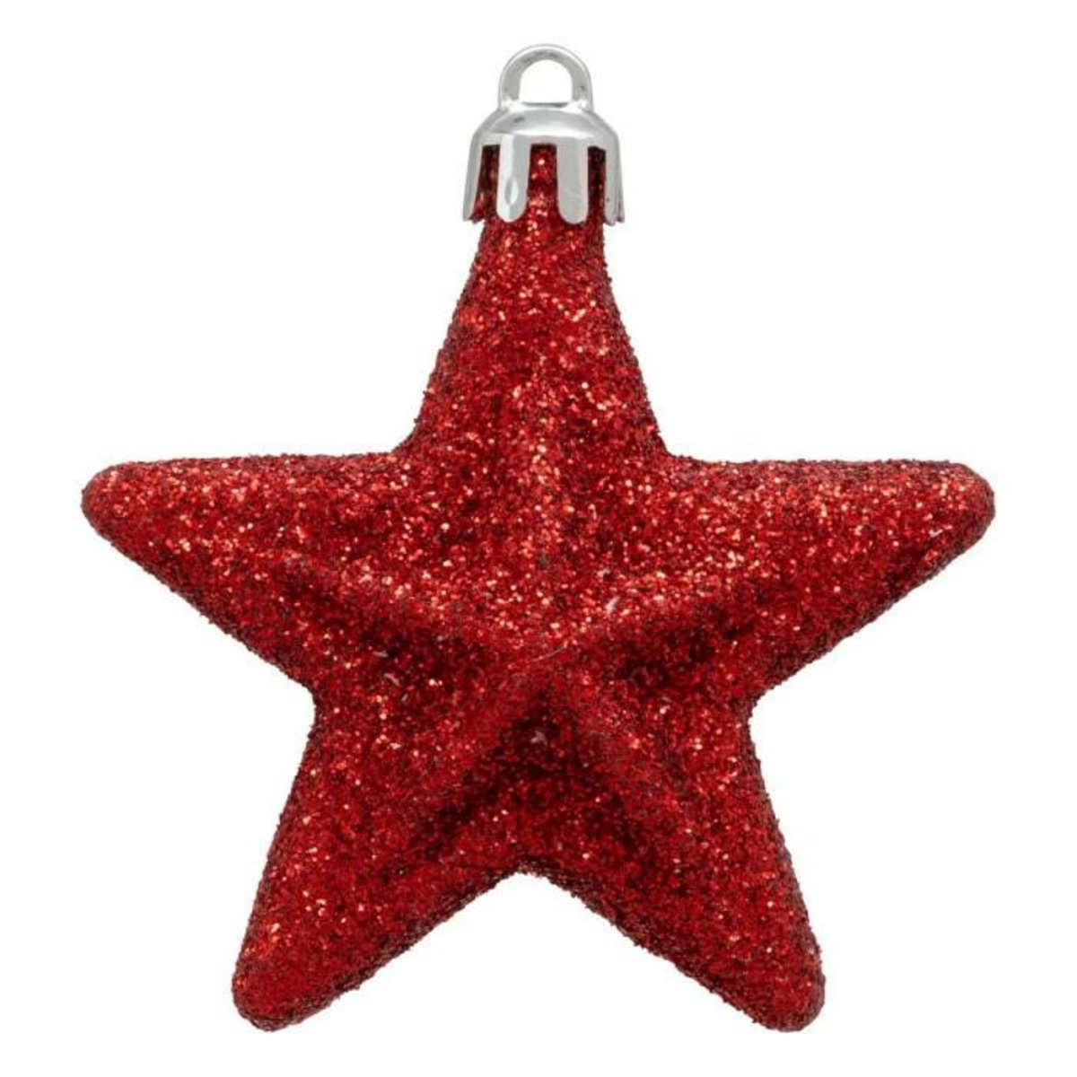 ATMOSPHERA Sujet de Noël 6 Pièces  Christmas Country  6cm Rouge & Blanc