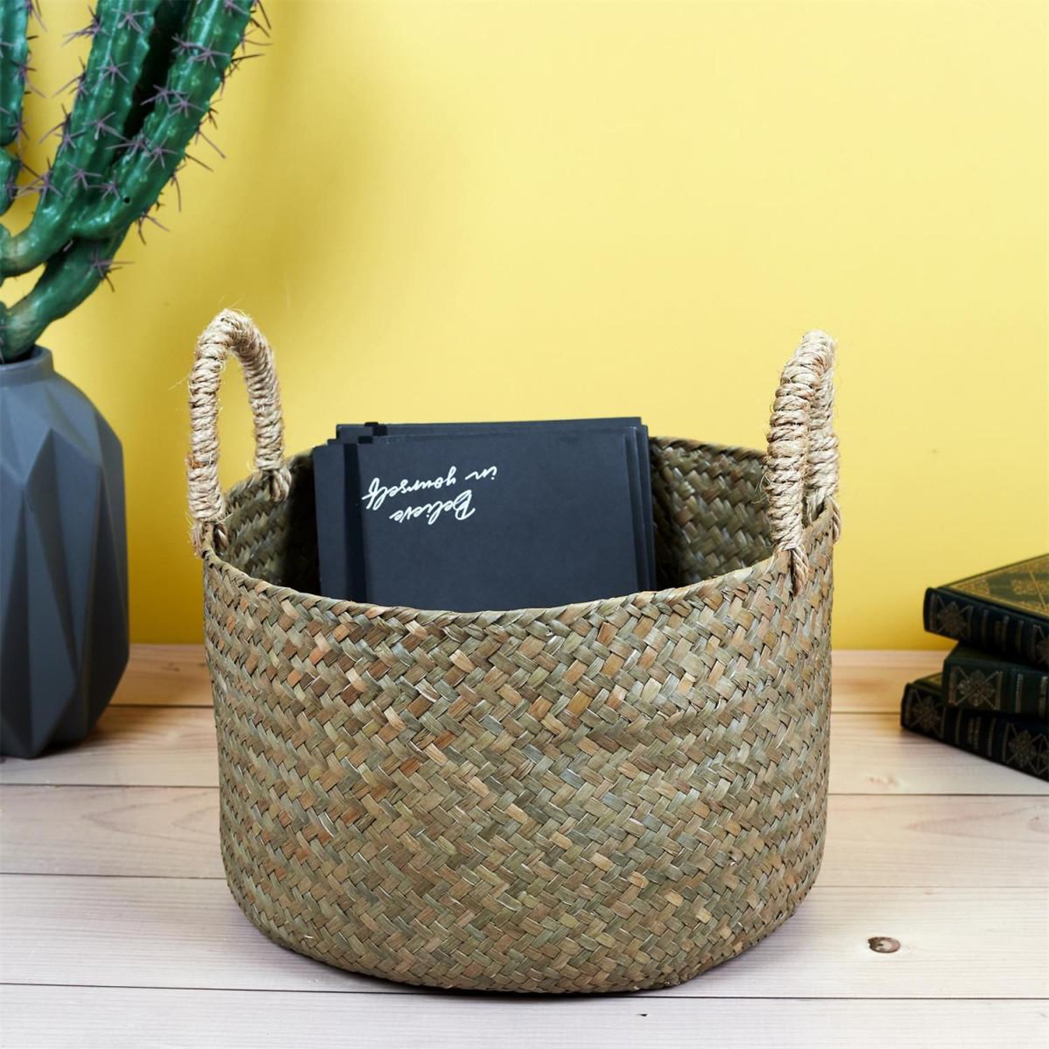 Voir la diapositive 6 : The Home Deco Factory Lot de 3 paniers de rangement  tressé  34cm naturel