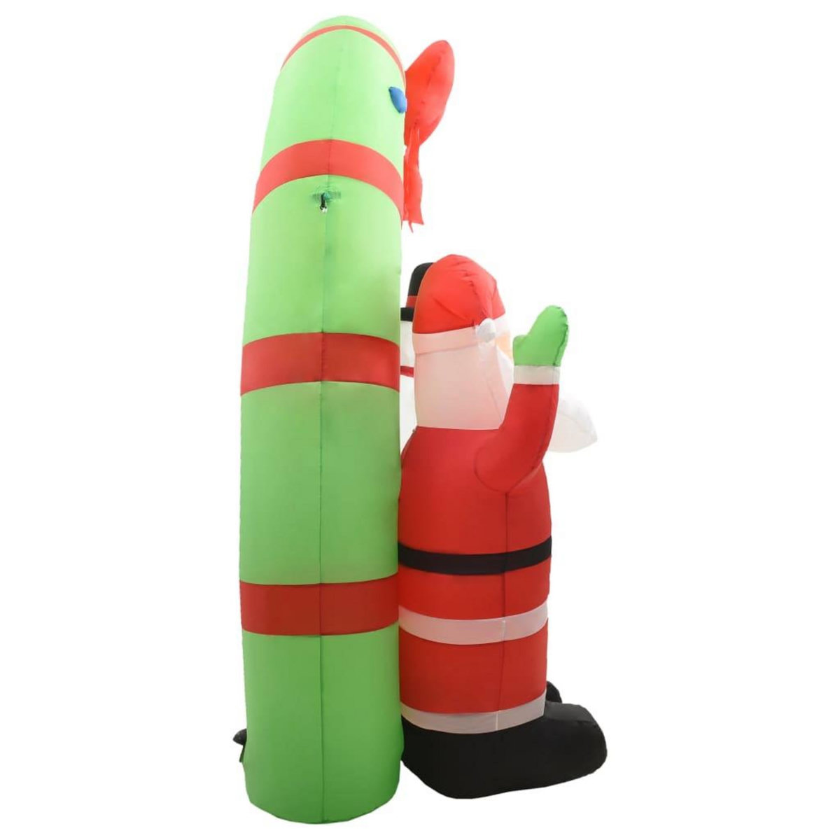 VIDAXL Arche gonflable avec Pere Noël et bonhomme de neige LED 223 cm