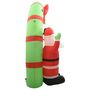 Voir la diapositive 5 : VIDAXL Arche gonflable avec Pere Noël et bonhomme de neige LED 223 cm