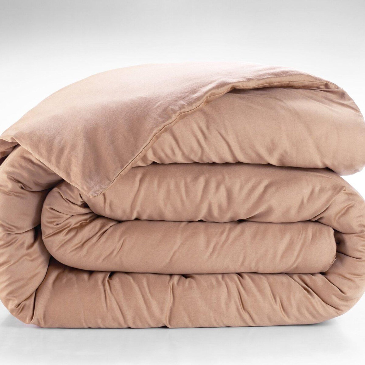 BATON ROUGE Housse de couette 100% satin de coton 105 fils uni