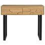 Voir la diapositive 3 : The Home Deco Factory Console 2 tiroirs CALYPSO - Beige