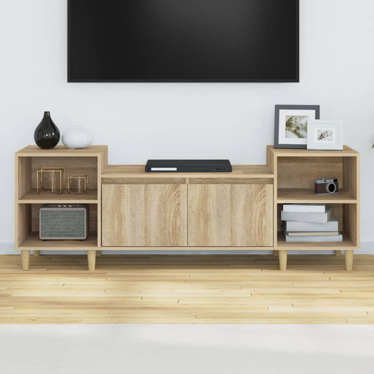 VIDAXL Meuble TV Chene sonoma 160x35x55 cm Bois d'ingenierie