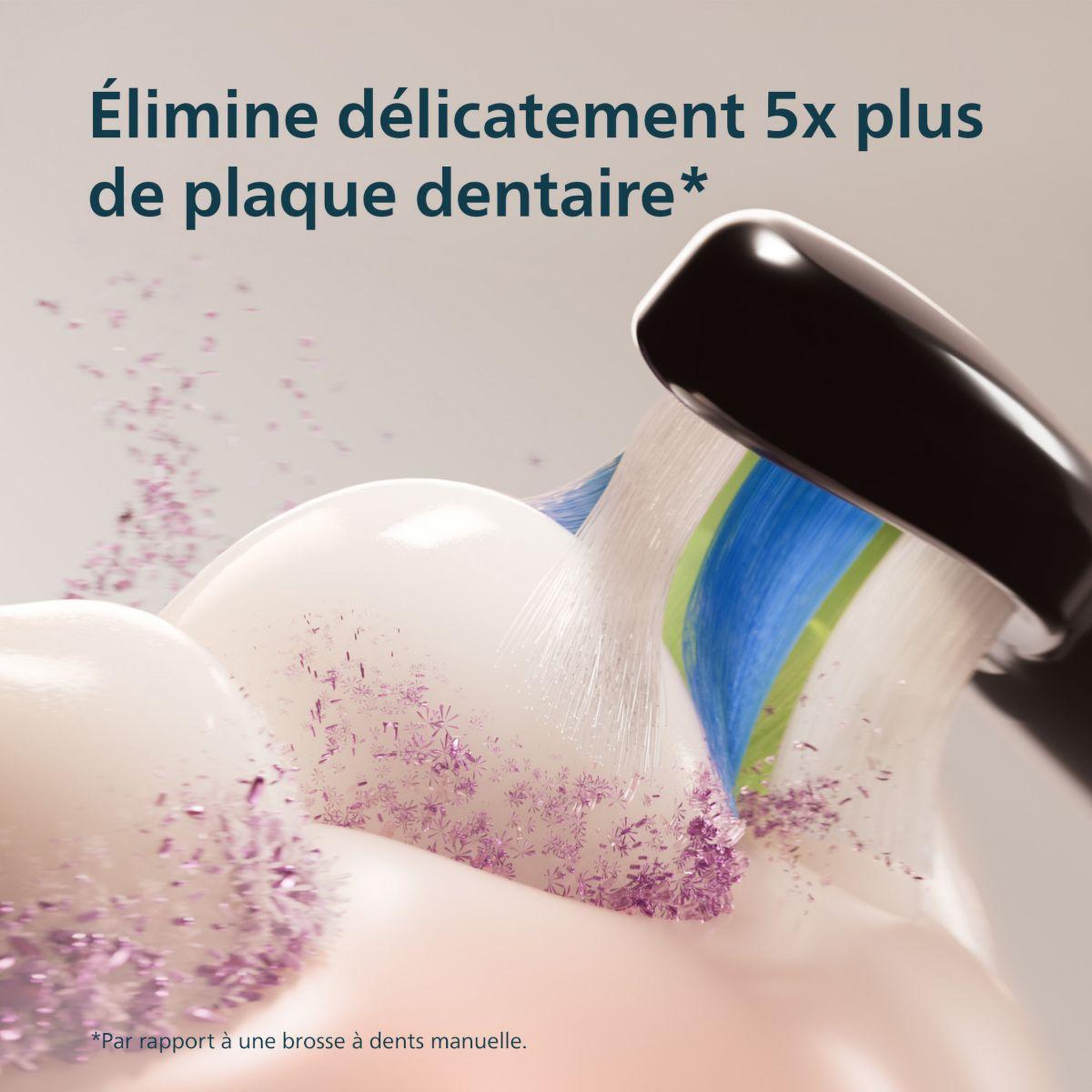 Voir la diapositive 2 : Philips Brosse à dents électrique HX4033/32 Serie 3100 Noire