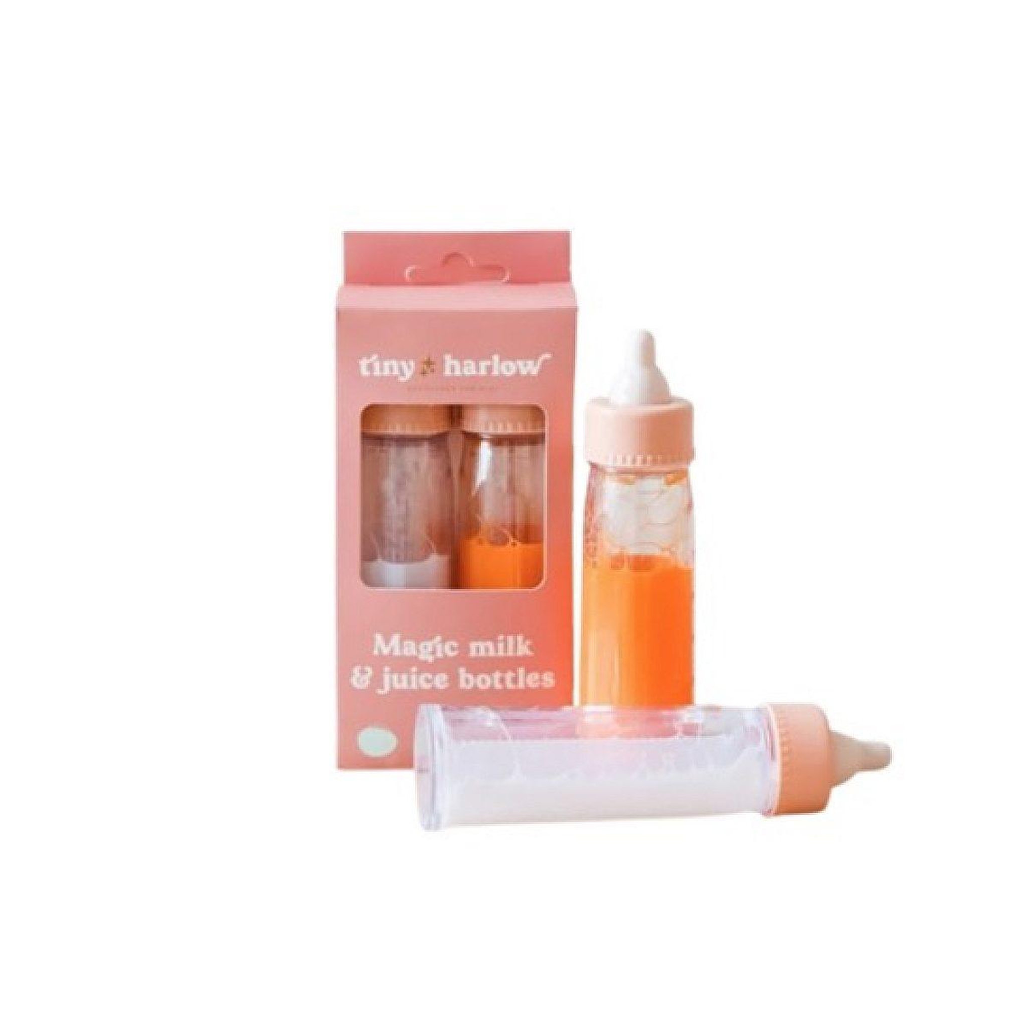 TINY HARLOW Duo de biberons magiques - lait et jus d orange