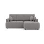 Voir la diapositive 1 : BEST MOBILIER Candela - canapé d'angle droit 4 places - convertible avec coffre - en tissu bouclette
