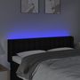 Voir la diapositive 4 : VIDAXL Tete de lit a LED Noir 147x16x78/88 cm Tissu