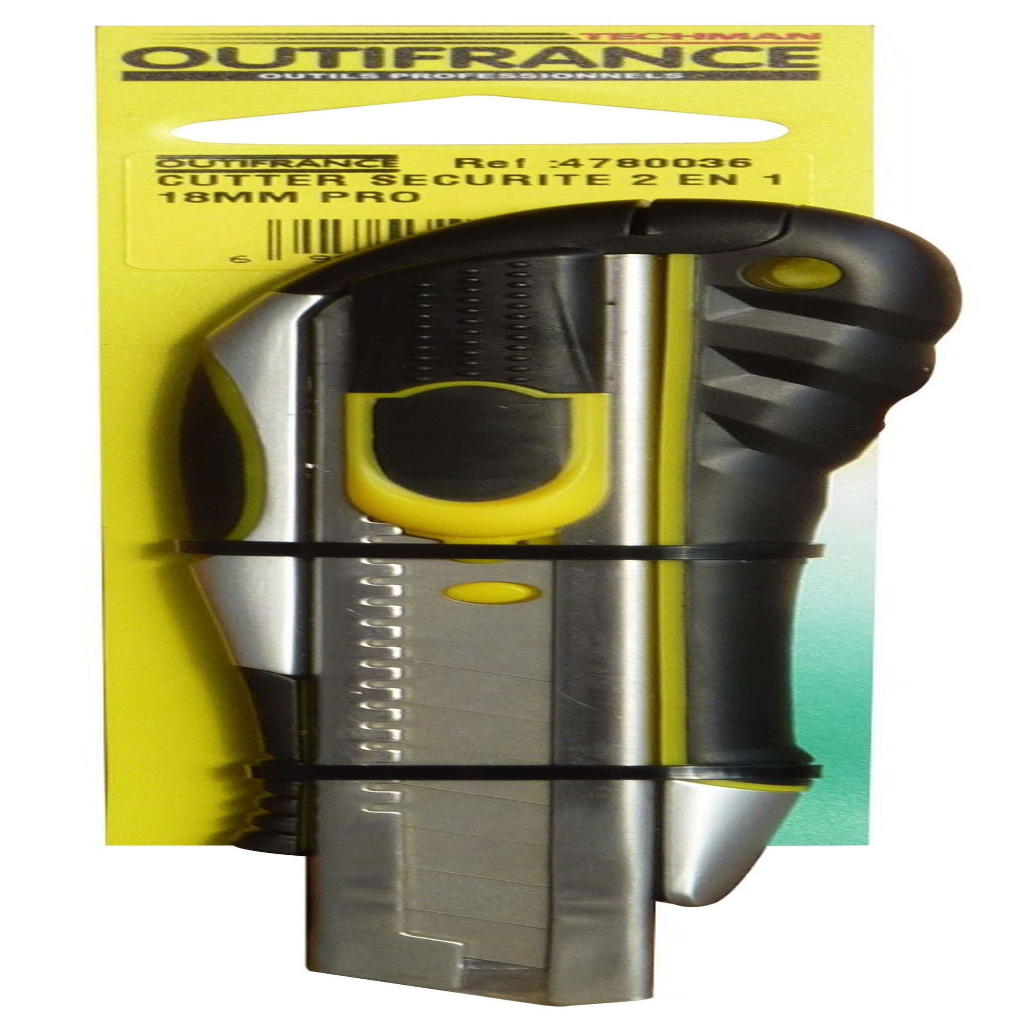 OUTIFRANCE Cutter 18 mm sécurité 2 en 1