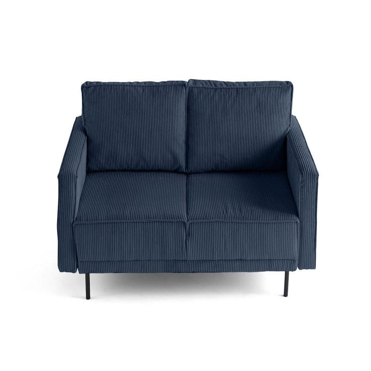 LISA DESIGN Charlie - canapé droit 2 places - en velours côtelé