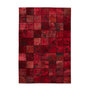 Voir la diapositive 1 : Paris Prix Tapis Patchwork en Cuir Fait Main  Voila  Rouge
