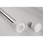 Voir la diapositive 4 : RIDDER RIDDER Tringle de rideau de douche telescopique 110-185cm Chrome 55200